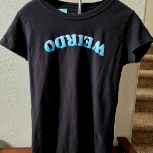 Black Matter Black Tee with Blue Graphic